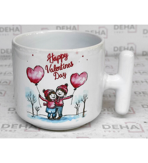 Beyaz Latte Kupa Baskı