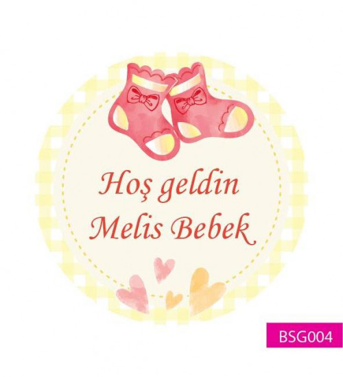 Hoş geldin Bebek Etiketi BSG004