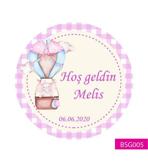 Hoş geldin Bebek Etiketi BSG005