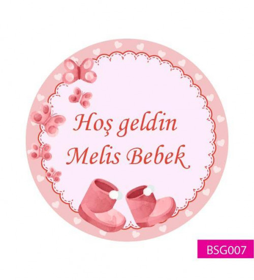 Hoş geldin Bebek Etiketi BSG007