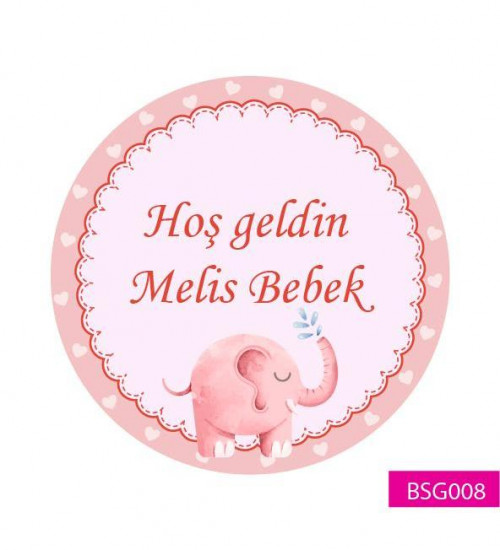 Hoş geldin Bebek Etiketi BSG008