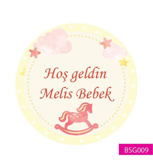 Hoş geldin Bebek Etiketi BSG009
