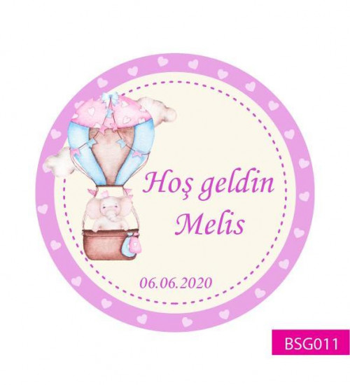 Hoş geldin Bebek Etiketi BSG011