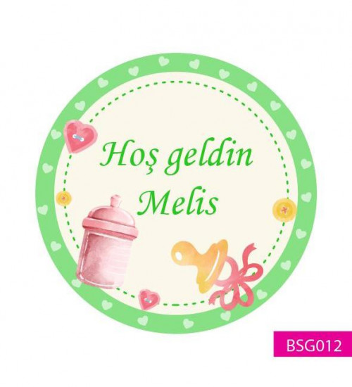 Hoş geldin Bebek Etiketi BSG012